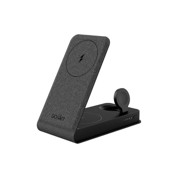 GoWatt M8 | Justerbar 3-i-1 Trådlös Powerbank  | 20W (MagSafe)